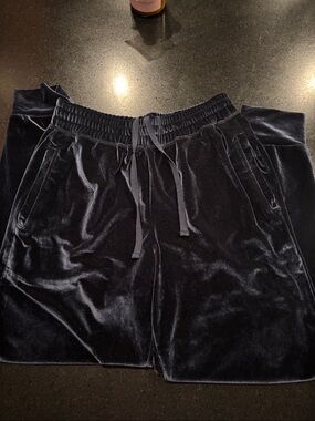 Fabletics Velvet Drawstring Lounge Pants - Deep Navy joggers